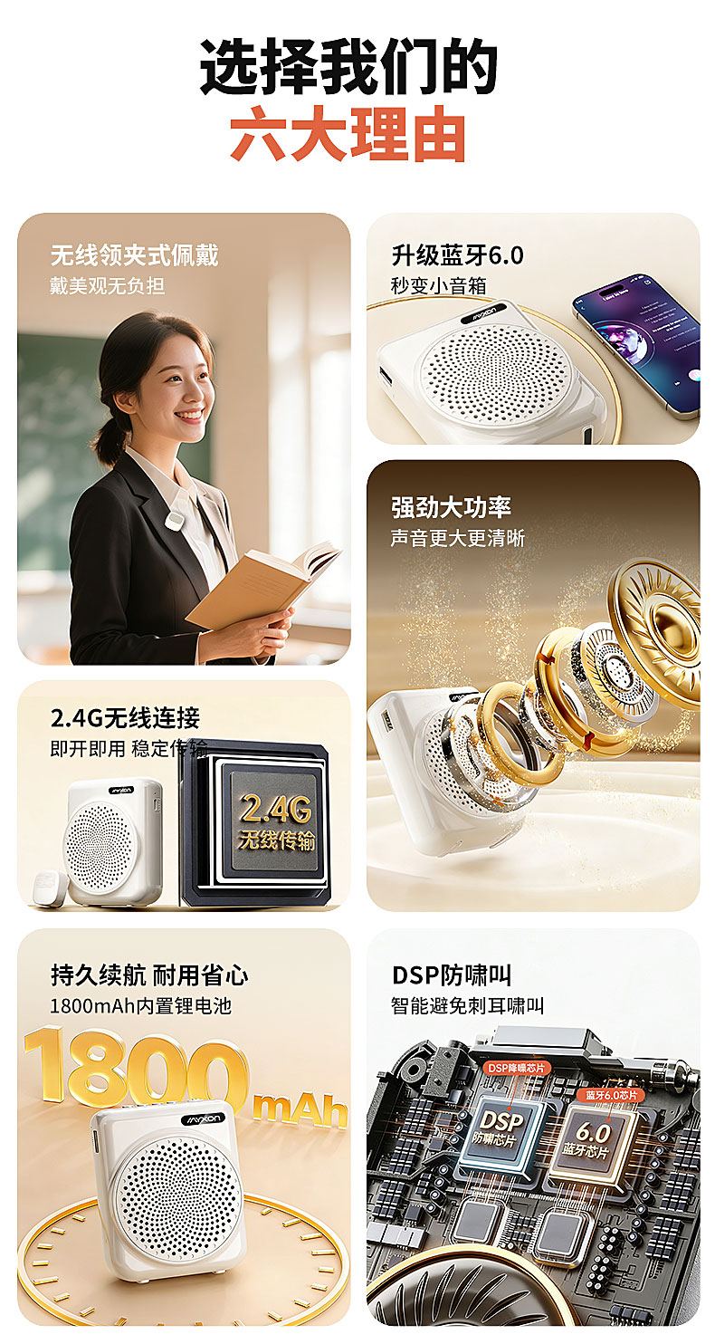 K3 Wireless Clip Mic Voice Amplifier – Product Details 2
