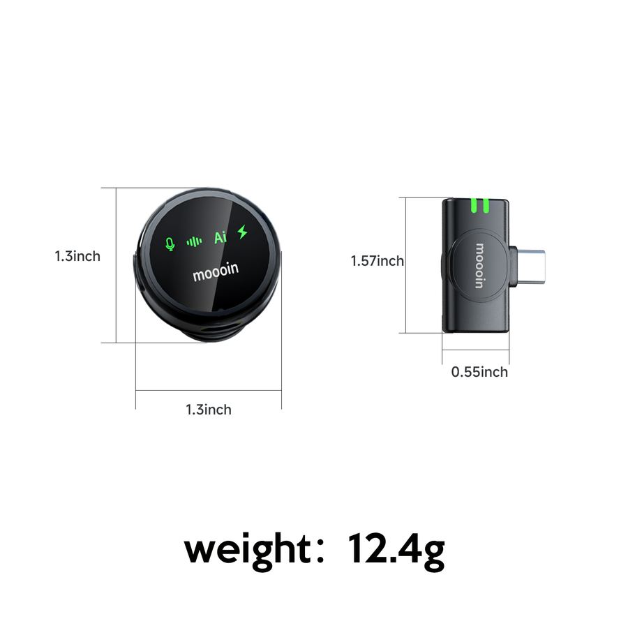 MC259 Magnetic Wireless Microphone with AI ENC – Product Details 8