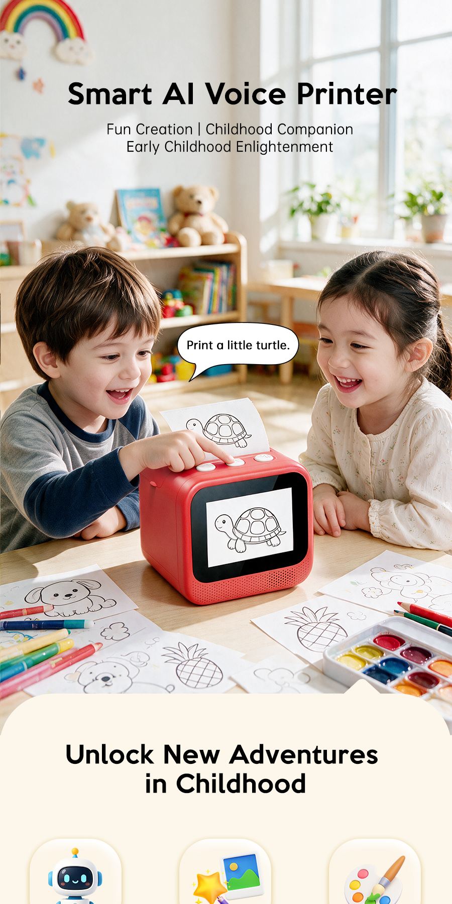 Q5 Smart AI Voice Printer – Product Details 1