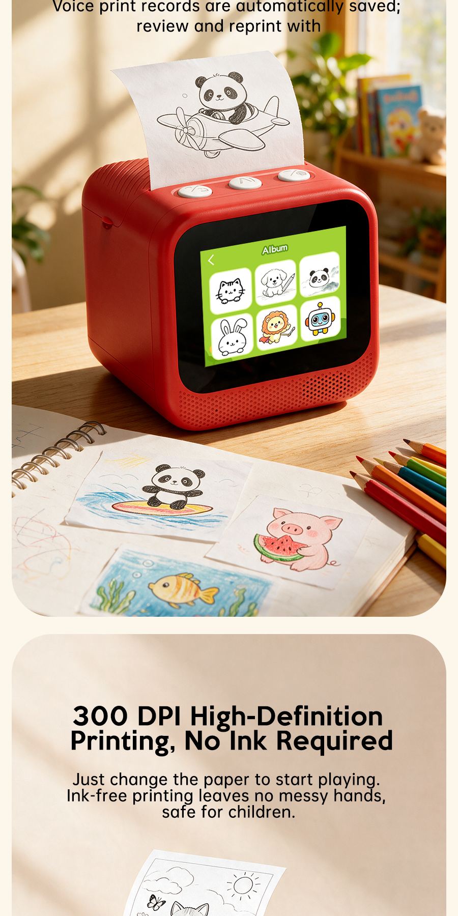 Q5 Smart AI Voice Printer – Product Details 8