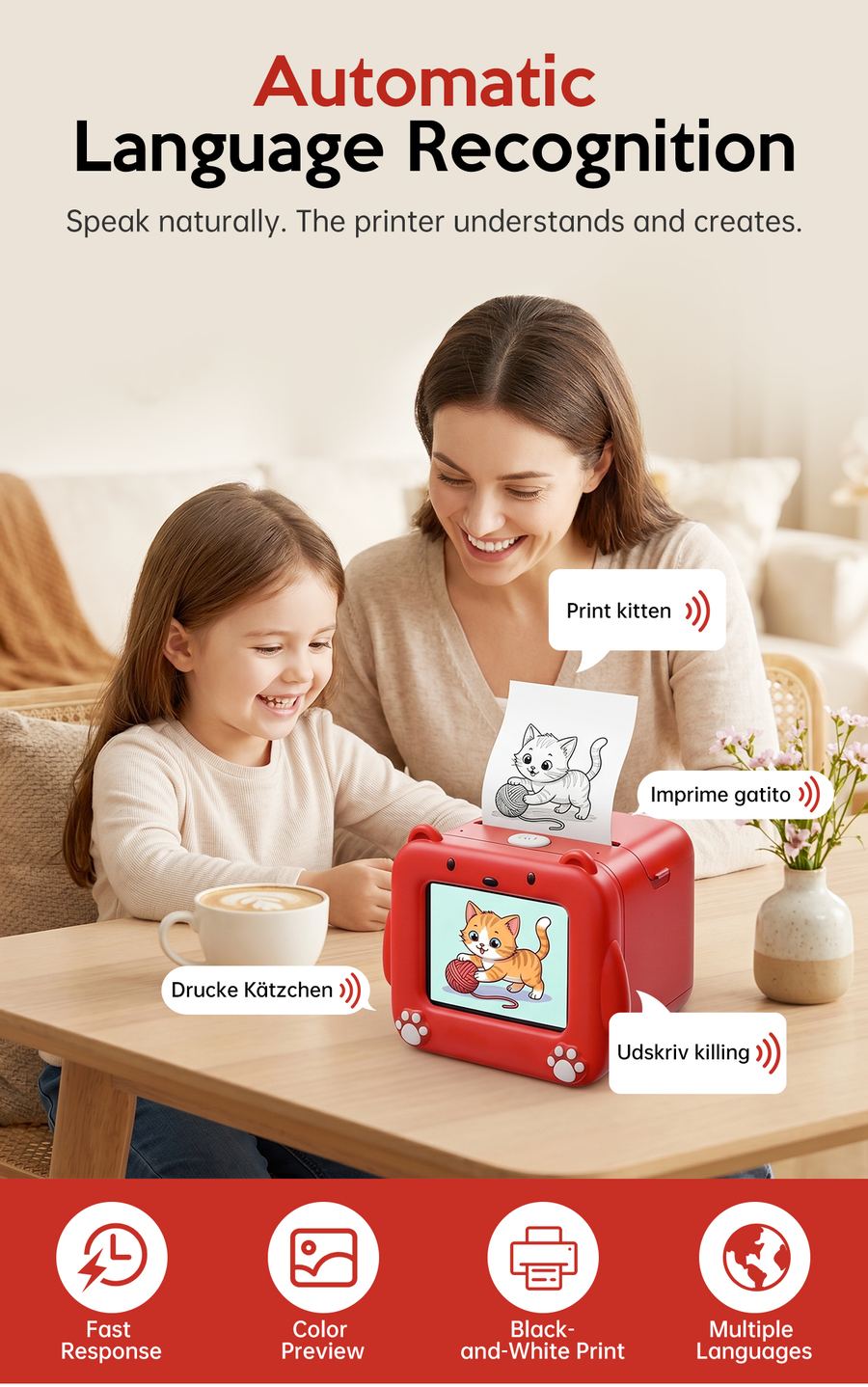 Q8 Kids AI Drawing Printer – Product Details 1