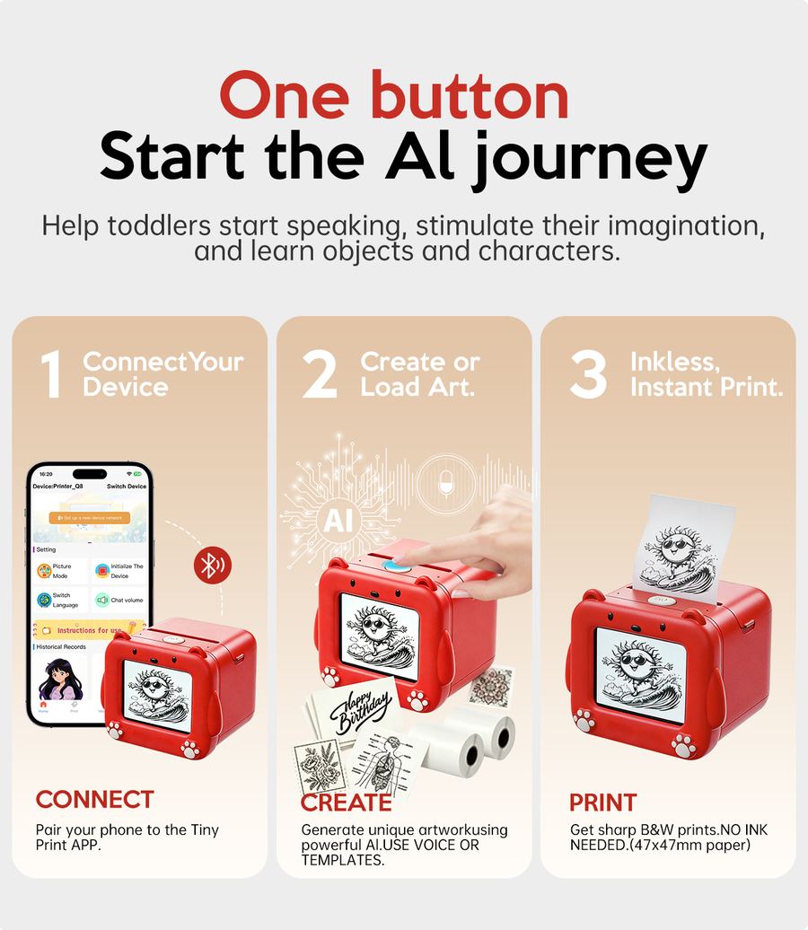 Q8 Kids AI Drawing Printer – Product Details 2