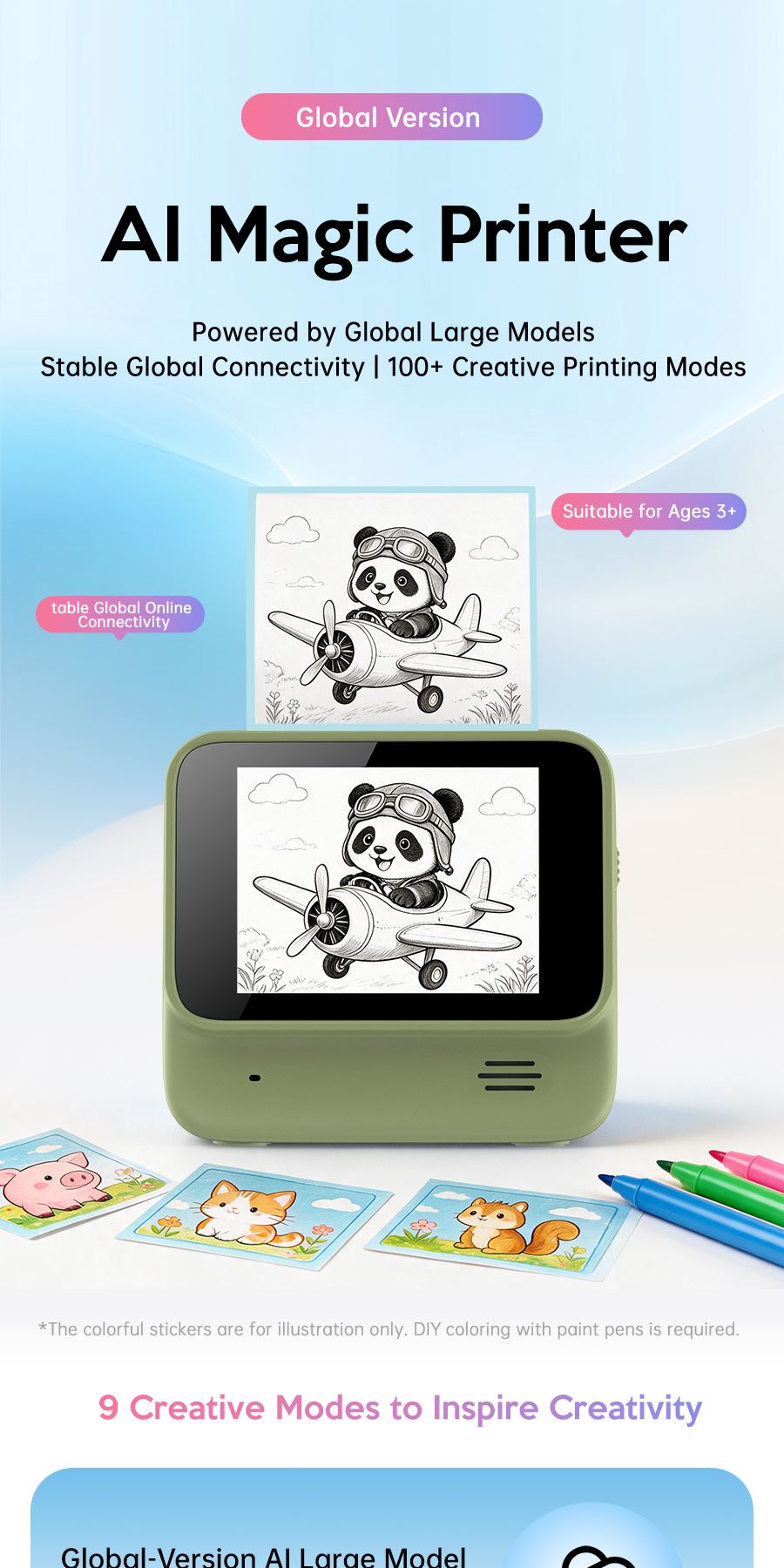 Q9 海外版AI魔法打印机(触屏) – 产品详情 1